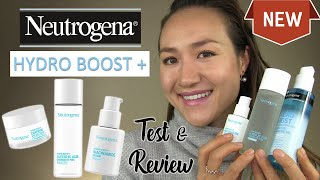 NEW Neutrogena Hydro Boost Drugstore Skincare Line Testing amp Review [upl. by Akemal]