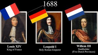 Rulers of FranceGermanyNetherlands every year 15192022 français deuschland nederlands [upl. by Siravat]