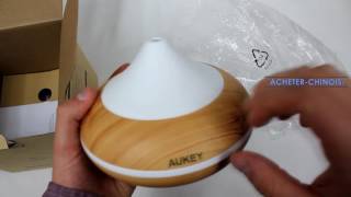 Diffuseur dhuiles essentielles Led AUKEY de chez Amazon  Déballage amp Test [upl. by Yla]