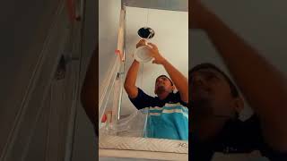 LED downlight Installation lightworker electrician viralshorts trendingshorts abudhabi uae [upl. by Esilehc]