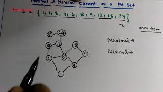 Maximal and minimal element of a poset Discrete mathematics latice [upl. by Adriell496]