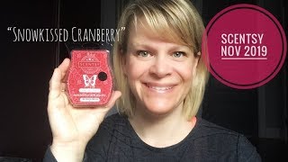 Scentsy Nov 2019 Snowkissed Cranberry  Scent of the Month [upl. by Niriam434]