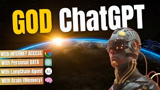 GOD ChatGPT 😱🚀  LangChain Agent with Internet Access Memory and Personal Data with Python [upl. by Iaras447]