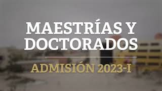 🔴unmsmposgrado ¡Postula al proceso de admisión 2023I Te ofrecemos 130 maestrías y 34 doctorados [upl. by Arama]