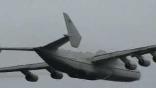 Take off Antonov 225 AN225 Eindhoven Airport EHEH [upl. by Itteb57]