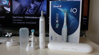 OralB iO Series 4  Unboxing Test amp Cleaning [upl. by Yraunaj]