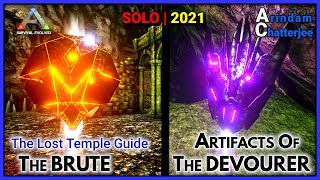 Ark Valguero  2022 Lost Temple Cave SOLO Walkthrough ARTIFACT OF THE BRUTE amp DEVOURER  S2E227 [upl. by Erfert605]