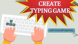 eLearning Game Typing Game  ActivePresenter 9 [upl. by Elbring]