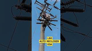 Auto Recloser KSA How to Install LBS SF6  Recloser Connection shorts short shortvideo viral [upl. by Lleneg308]