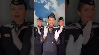 Flight attendants on Russian Airlines  These ladies work for Aeroflot [upl. by Nyrmac]