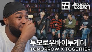 TXT Tiny Desk Korea Special Reaction [upl. by Llertak]