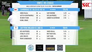 Saffron Walden CC 2nd XI v Cambridge St Giles CC 1st XI [upl. by Alyda]