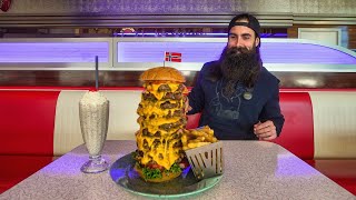 IN NORWAY YOU HAVE TO STAY SEATED FOR 15 MINUTES AFTER ATTEMPTING THIS CHALLENGE  BeardMeatsFood [upl. by Eirrod56]