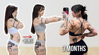 I Changed My BODY and My LIFE in 3 months fat loss clear skin healthy habits [upl. by Kinsley]