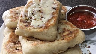 Stovetop Pepperoni Pizza Pockets RecipeCooking amp Eating Sounds ASMR [upl. by Maddox]