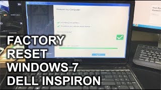 How to ║ Restore Reset a Dell Inspiron to Factory Settings ║ Windows 7 [upl. by Niliram993]