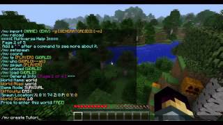 Minecraft Multiverse Core  Multiplayer Plugin Tutorial [upl. by Cohen]