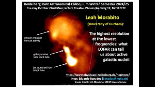 Leah Morabito  The highest resolution at the lowest frequencies [upl. by Buckie]