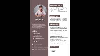 Gray And White Modern Curriculum Vitae Resume [upl. by Eldridge]