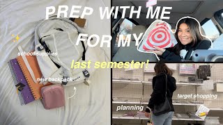 SPRING SEMESTER PREP  back to school shopping planning amp what’s in my backpack [upl. by Awram]