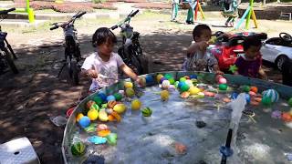 Asyiknya Memancing Ikan Mainan Di Kolam  video Anak [upl. by Ivatts416]