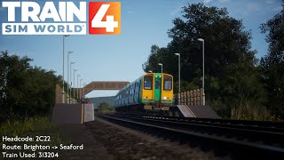 Train Sim World 4  2C22 Brighton → Seaford Class 3132 [upl. by Aiveneg]