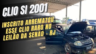 ACOMPANHAMOS A BUSCA DE UM CLIO 16 Si ARREMATADO POR UM INSCRITO NO LEILÃO DA SENAD NO RJ [upl. by Gerick493]