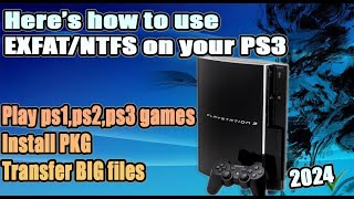 How to use EXFATNTFS hdd on your PS3  Complete guide  2024 [upl. by Denison973]