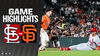 Cardinals vs Giants Game Highlights 92724  MLB Highlights [upl. by Dannie]