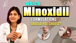 Liquid Minoxidil 🆚 Foam Minoxidil  Which is Better 🙆‍♀️  Dr Priyanka Reddy  DNA Skin Clinic [upl. by Nirot114]