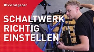 FahrradSchaltung perfekt einstellen  MTB [upl. by Aerdnod]