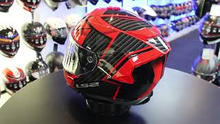 LS2 FF800 Storm II Tracker Helmet BlackRed [upl. by Xavler352]