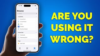 iPhone Files app is GREAT when you know how to use it full tutorial  iOS 18 [upl. by Ainod]