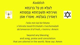 Reciting Kaddish Jewish Aramaic Prayer [upl. by Corliss]