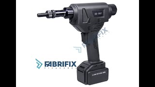 REBITADEIRA ELÉTRICA AUTOMÁTICA COM BATERIA PARA REBITES COM ROSCA M5  M12 FABRIFIX  FRREM12RN2 [upl. by Areivax962]