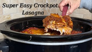 Super Easy Crockpot Lasagna [upl. by Anavi]