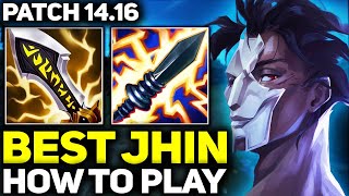 RANK 1 BEST JHIN  LEARN HOW TO PLAY JHIN LIKE A PRO  PATCH 1416 League of Legends [upl. by Ciredor]