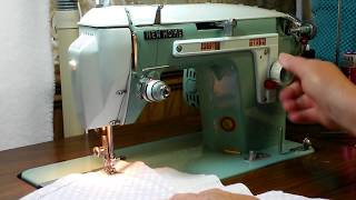 JANOME NEW HOME Model 532 Sewing Machine Demo [upl. by Sansbury]