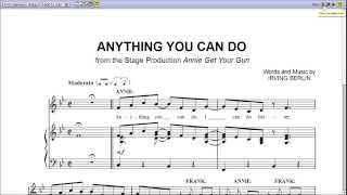 Anything You Can Do  Piano Sheet Music [upl. by Niotna]