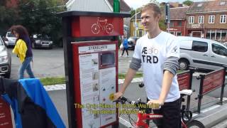 Bike Lift Trondheim  The Only in the World [upl. by Atnauqahs]