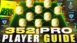 FIFA 22 l 352 PRO PLAYER FORMATION GUIDE l CUSTOM TACTICS  FIFA 22 ULTIMATE TEAM [upl. by Elleyoj]