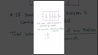 Parallel Resistance calculation shorts tricks education Basic electronicsnetworktheory [upl. by Stefania]