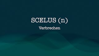 Meistere Latein Deklination von SCELUS [upl. by Biles39]