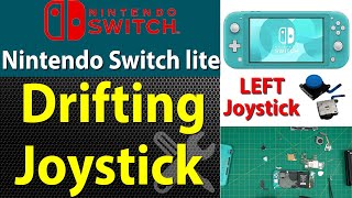 How to Replace the LEFT Joystick on a Nintendo Switch Lite HDH001 ⭐ [upl. by Llewkcor]