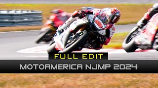 FULL EDIT 2024 MotoAmerica at New Jersey Motorsports Park  Superbike Stock1000 Supersport [upl. by Sul]