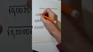 Druhá odmocnina část 3  desetinná čísla matikapolopate matematika maths matika mathematics [upl. by Crenshaw]