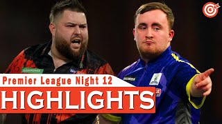 Luke Littler vs Michael Smith  Highlights  Premier League Night 12  Rotterdam [upl. by Pelpel]