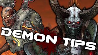 Top Tips Demon Players should know  DOOM Eternal BATTLEMODE [upl. by Anitnerolf]