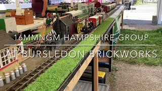 Hampshire 16MMNGM Modular Layout at Bursledon Brickworks Steampunk Event  July 2022 [upl. by Sana163]