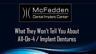 What they wont tell you about AllOn4Implant Dentures [upl. by Yelena]